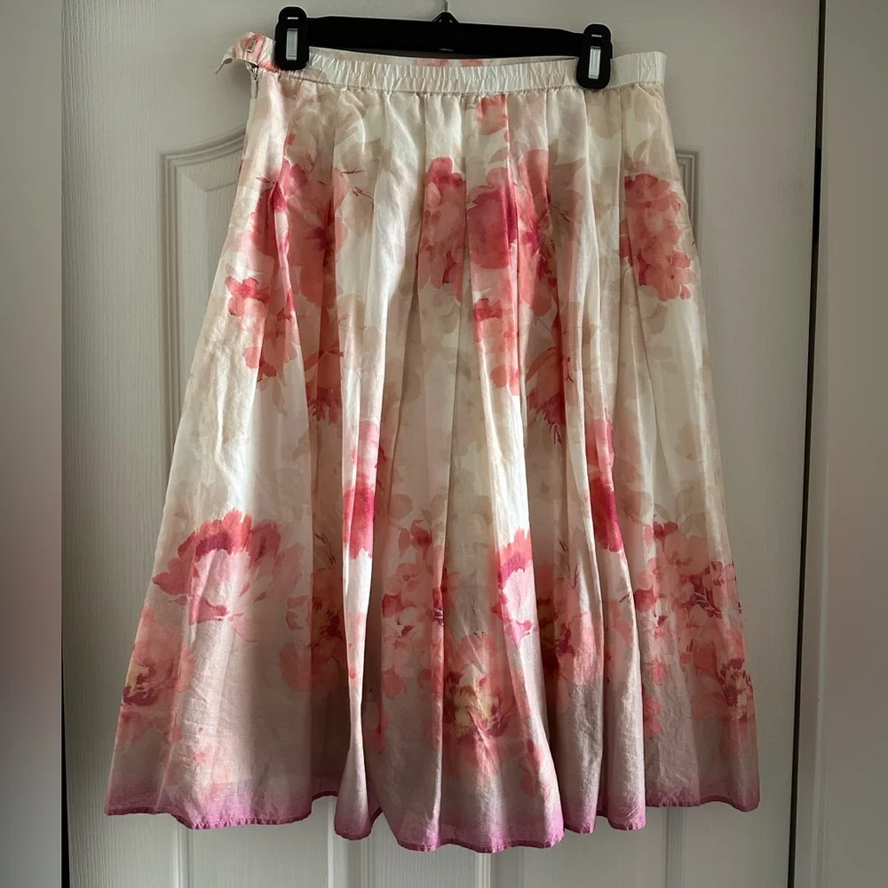 Coldwater Creek lined midi skirt, size S, 25.5” long - Picture 2 of 6